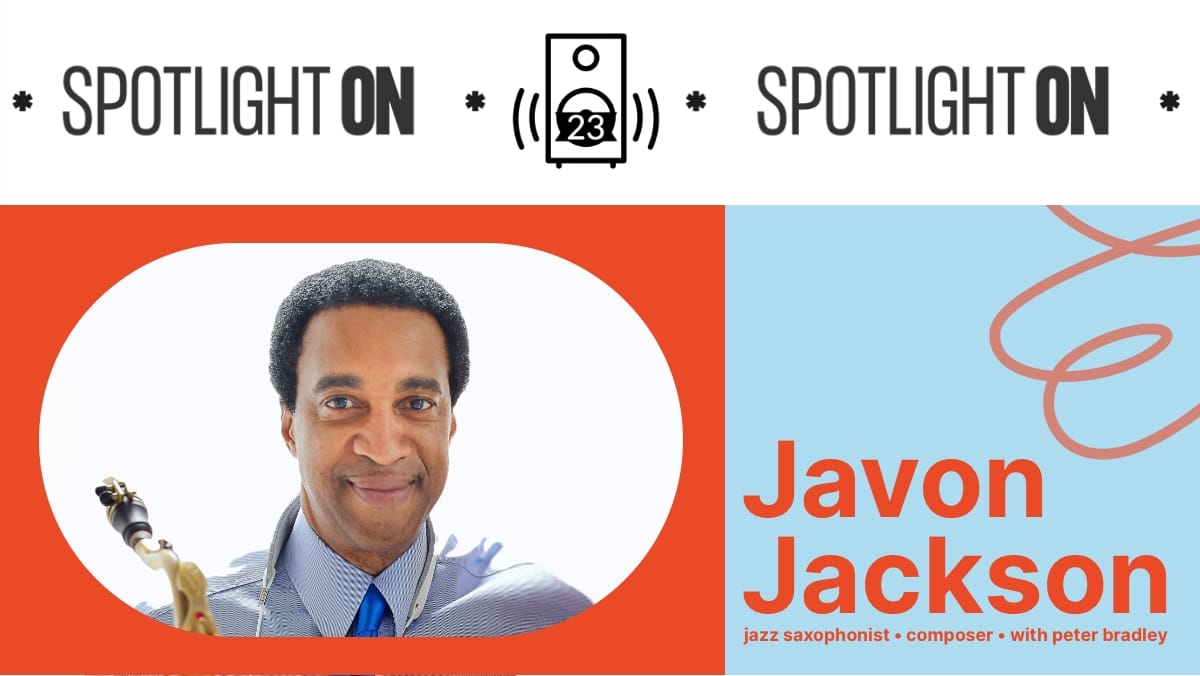 Javon Jackson gives Peter Bradley's art a swinging soundtrack - Transcript feature image
