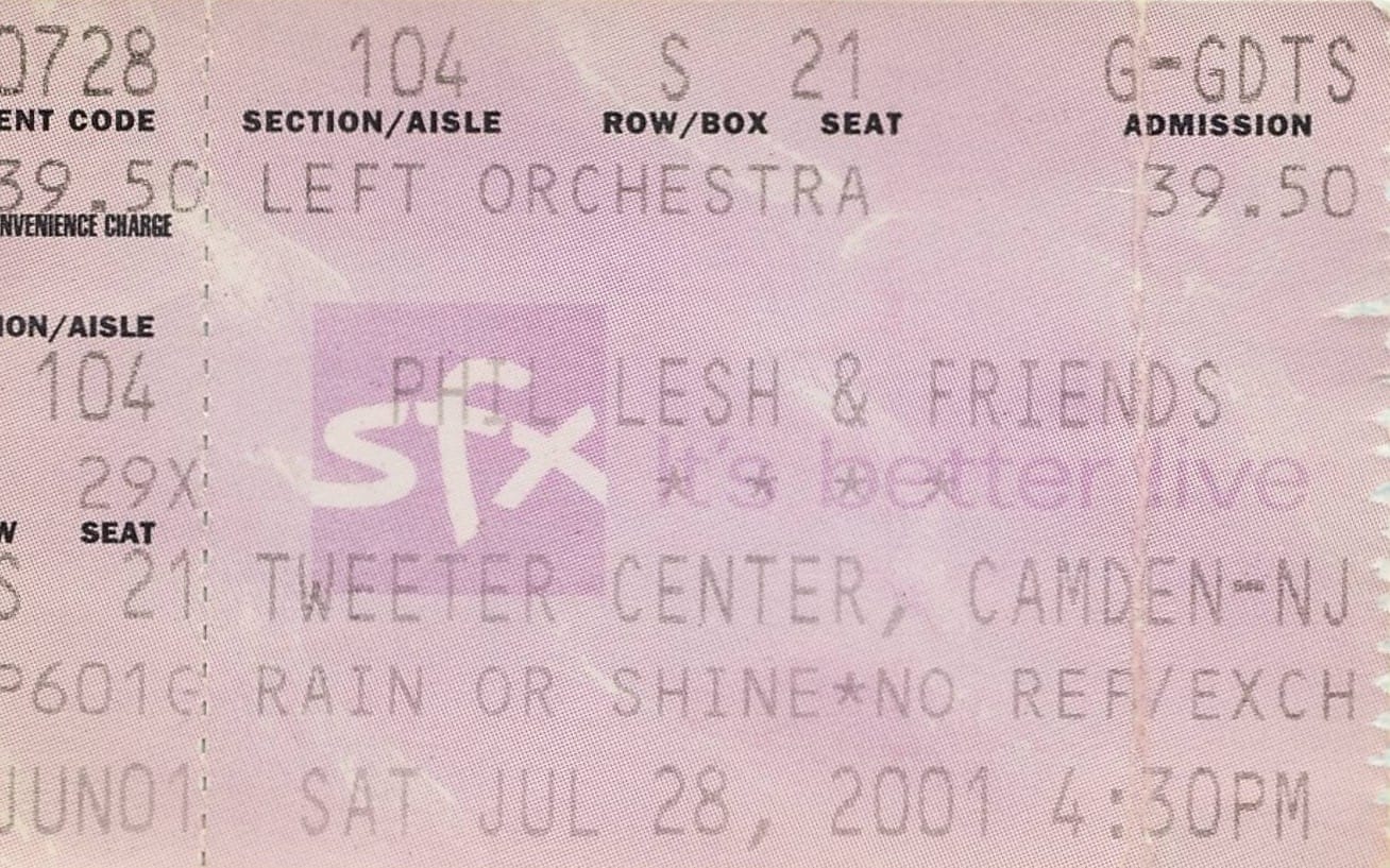 Phil Lesh & Friends, Camden, NJ, July 28, 2001 feature image