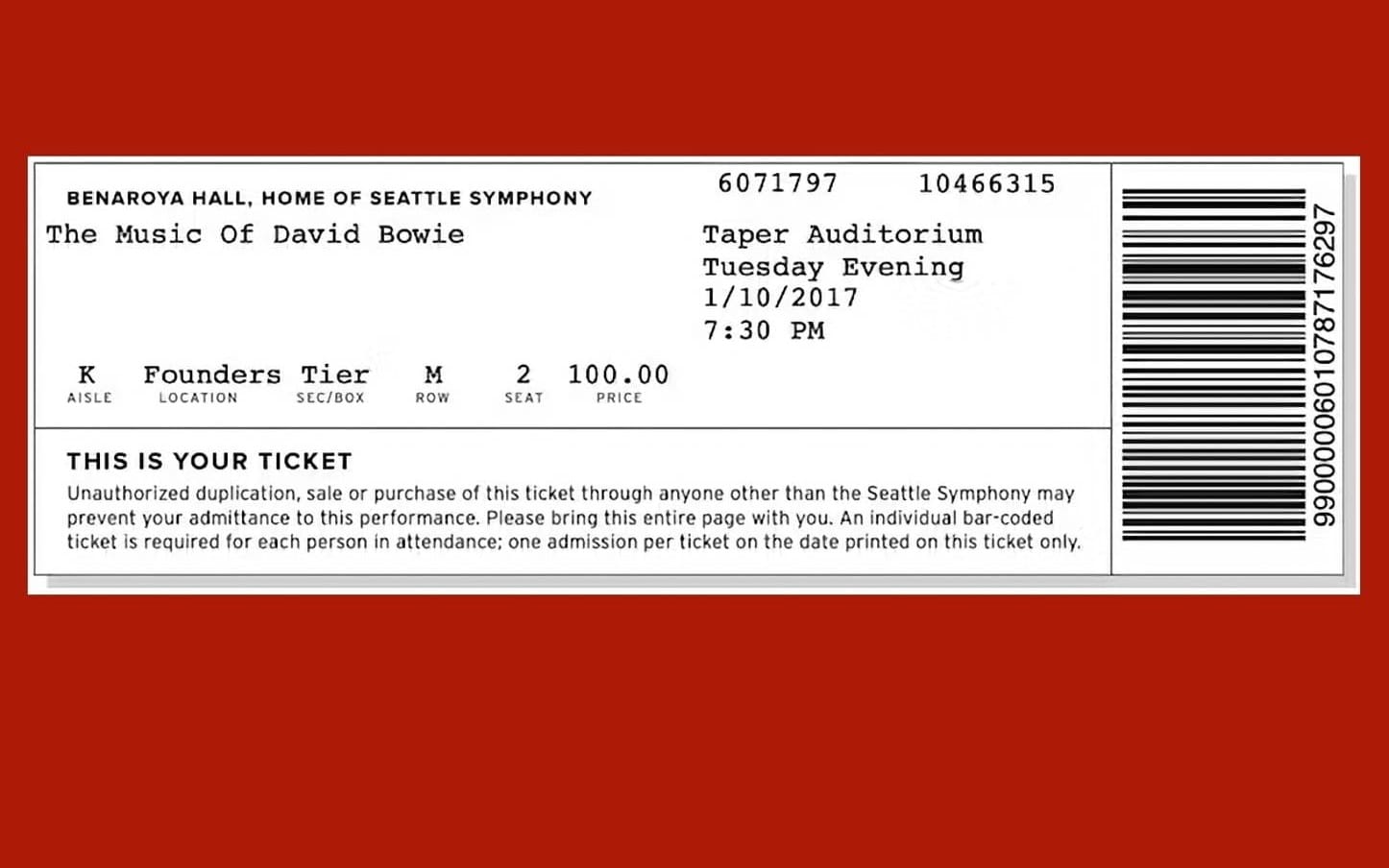 Windborne’s The Music of David Bowie, Seattle, WA, January 10, 2017 feature image