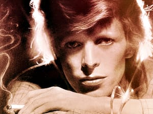 RCA Records publicity photo of David Bowie, 1975, via Wikimedia Commons.